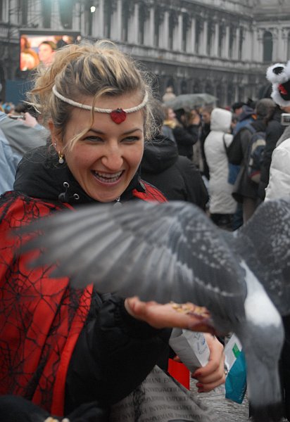 Con le colombe - Carnevale di Venezia