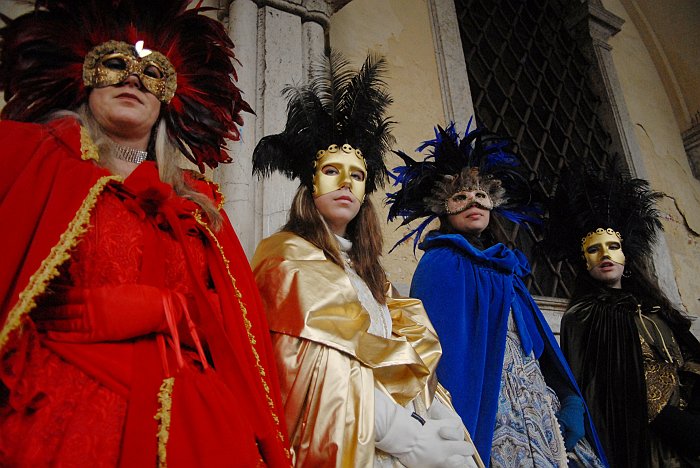 Quattro dame - Carnevale di Venezia