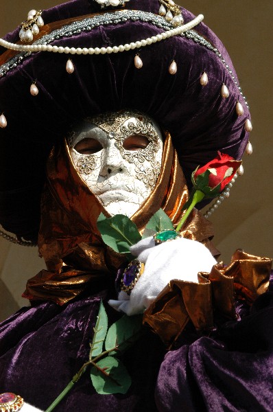 Abbigliamento viola - Carnevale di Venezia