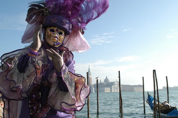 Piume viola - Carnevale di Venezia