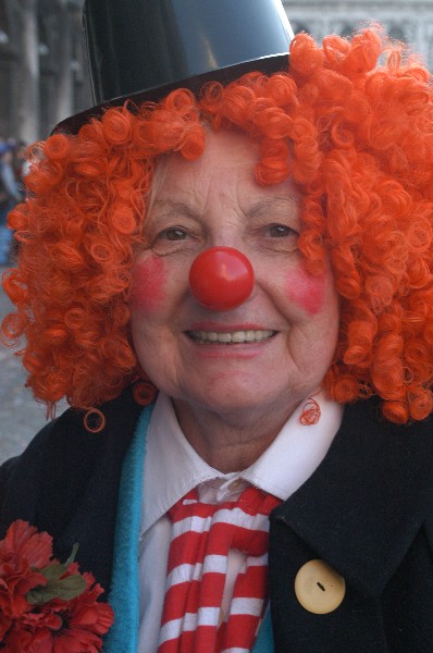 Clown capelli arancioni - Carnevale di Venezia
