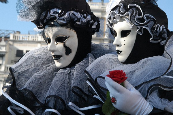 Coppia BlacK and Wite - Carnevale di Venezia