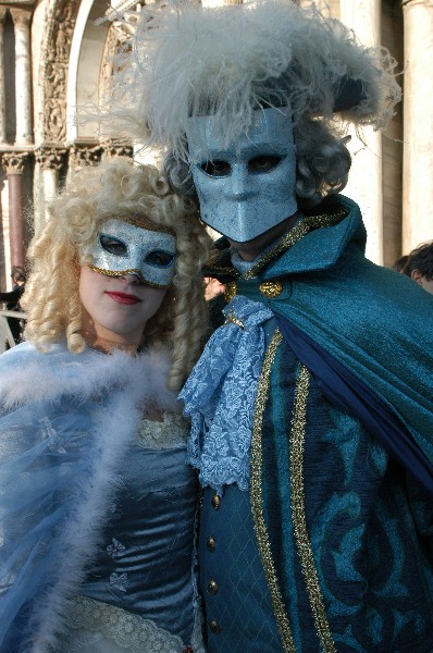 Coppia in blu - Carnevale di Venezia