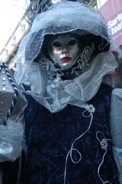 Maschera argentea con farfalla - Carnevale di Venezia