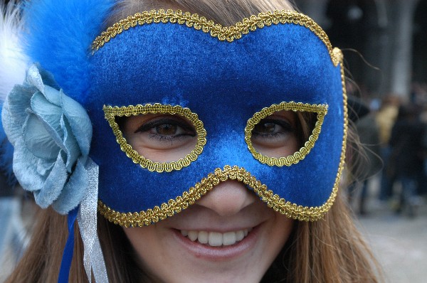 Maschera blu - Carnevale di Venezia