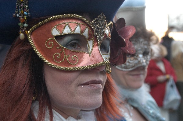 Maschera color rame - Carnevale di Venezia