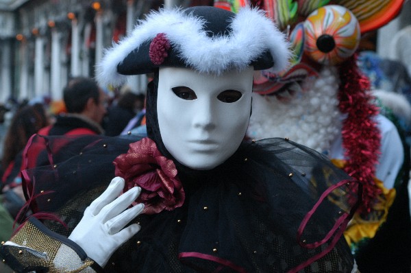Maschera guanti bianchi - Carnevale di Venezia