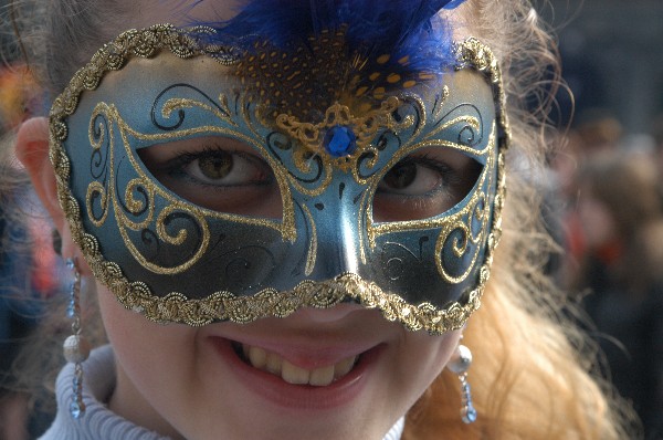 Maschera in blu - Carnevale di Venezia