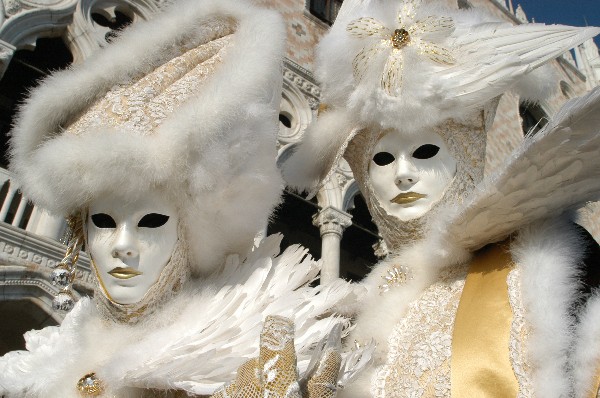 Piume bianche - Carnevale di Venezia