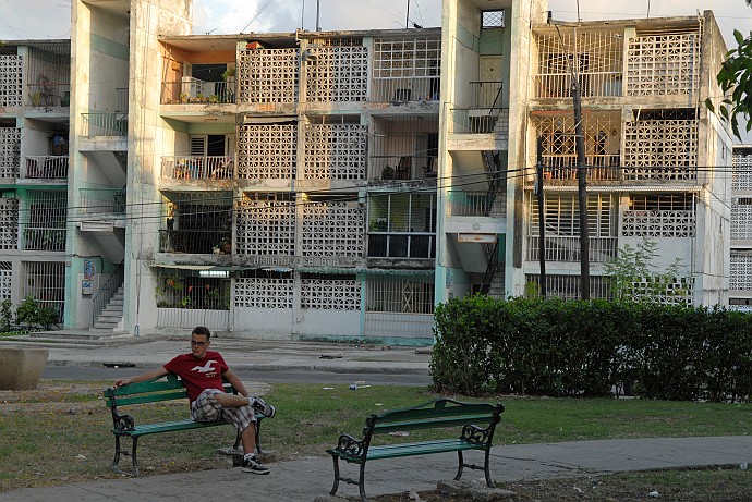 Sulla panchina - Fotografia della Havana - Cuba 2010