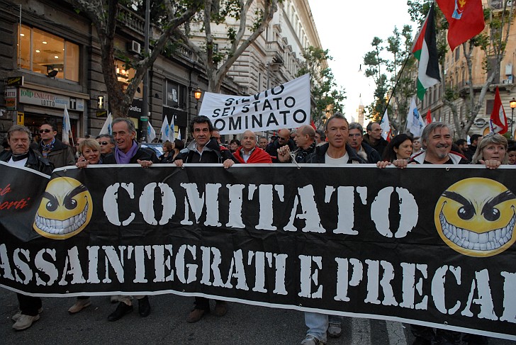 comitato cassaintegrati e precari - Fotografia del No Berlusconi Day