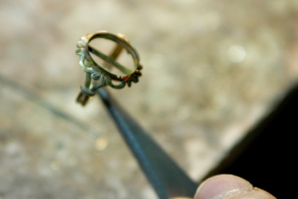 Fine saldature del castone