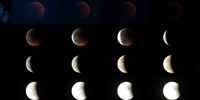 Foto immagini dell'eclisse lunare del 15 giugno 2011