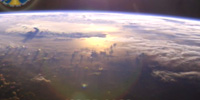 Immagini dal vivo dallo spazio e della terra dalla stazione spaziale Internazionale della NASA