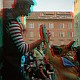 Qua la zampa - Anaglifo colori :: Buskers Pirata Bologna 2010