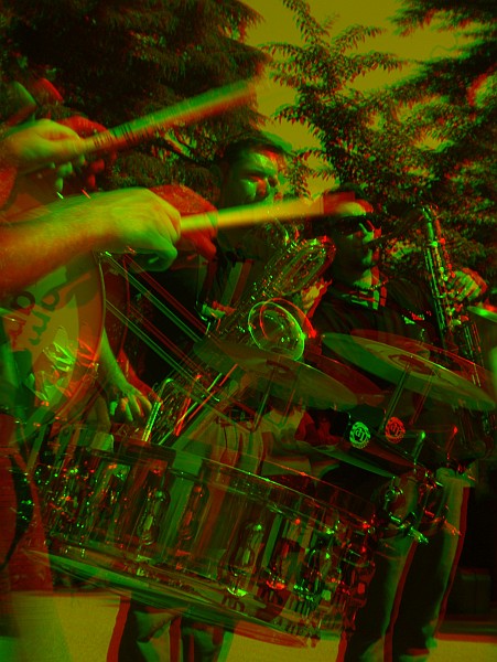 Banda - Foto 3D :: Buskers Pirata Bologna 2010
