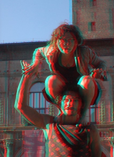 Equilibristi - Foto 3D :: Buskers Pirata Bologna 2010
