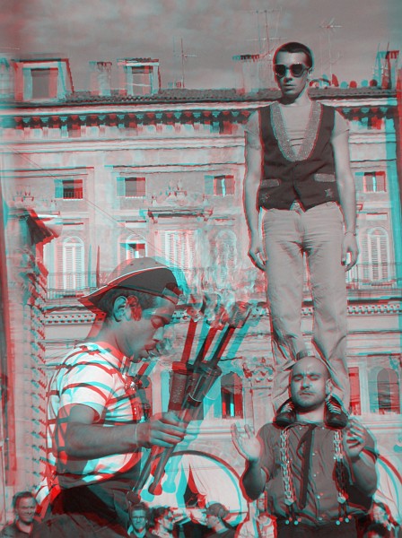 Gruppo sardo - Foto 3D :: Buskers Pirata Bologna 2010