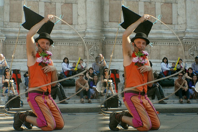 Lazo - Foto 3D :: Buskers Pirata Bologna 2010