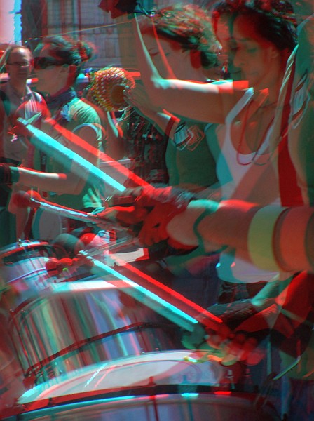 Tamburi - Foto 3D :: Buskers Pirata Bologna 2010