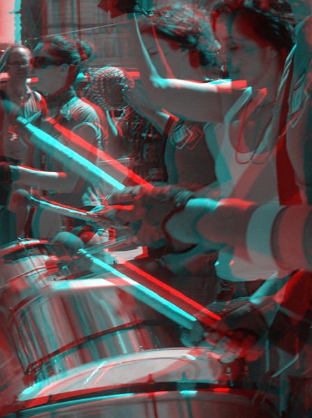 Tamburi - Foto 3D :: Buskers Pirata Bologna 2010