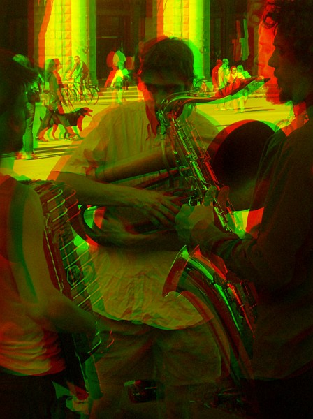 Trio - Foto 3D :: Buskers Pirata Bologna 2010