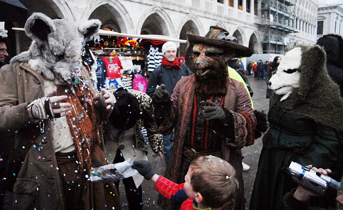 Famiglia topi - Carnevale di Venezia