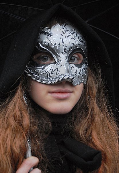 Maschera metallizata - Carnevale di Venezia