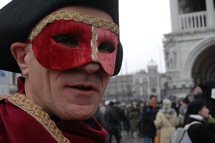 Maschera rossa - Carnevale di Venezia