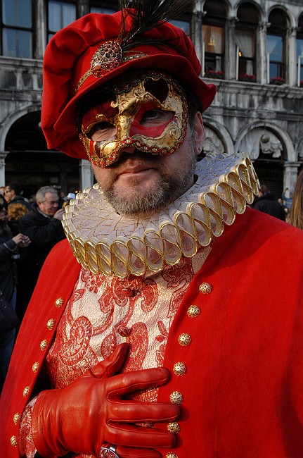 Cavaliere rosso - Carnevale di Venezia