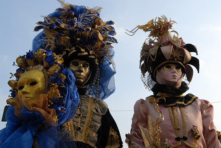 Coppia blu rosa - Carnevale di Venezia