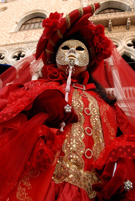 Costume rosso - Carnevale di Venezia