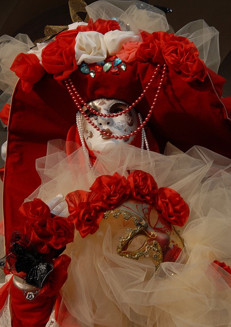 Dama bianca rossa - Carnevale di Venezia