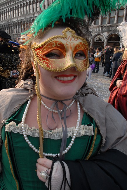Dama in verde - Carnevale di Venezia