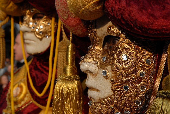 Maschera oro - Carnevale di Venezia
