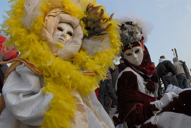 Piume gialle - Carnevale di Venezia