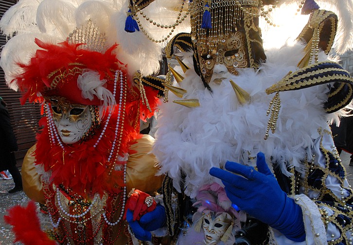 Rosso bianco blu - Carnevale di Venezia