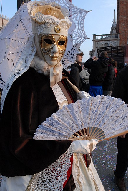 Ventaglio bianco - Carnevale di Venezia