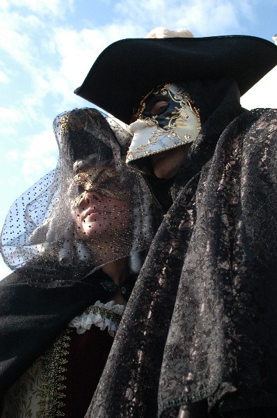 Coppia in nero - Carnevale di Venezia