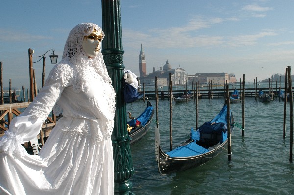 Dama in bianco - Carnevale di Venezia