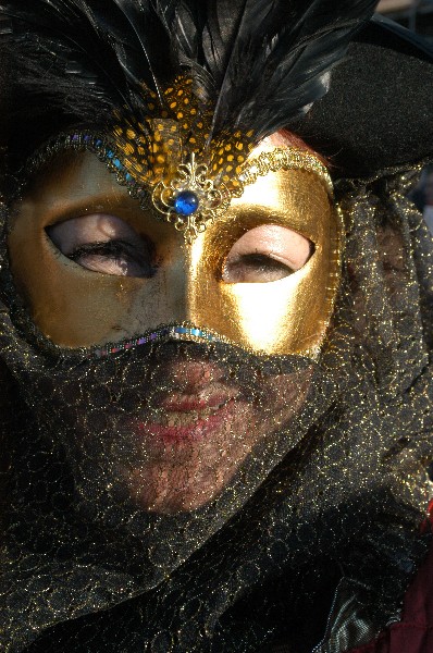 Maschera e piume - Carnevale di Venezia