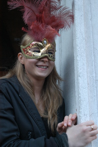 Piume rosse - Carnevale di Venezia