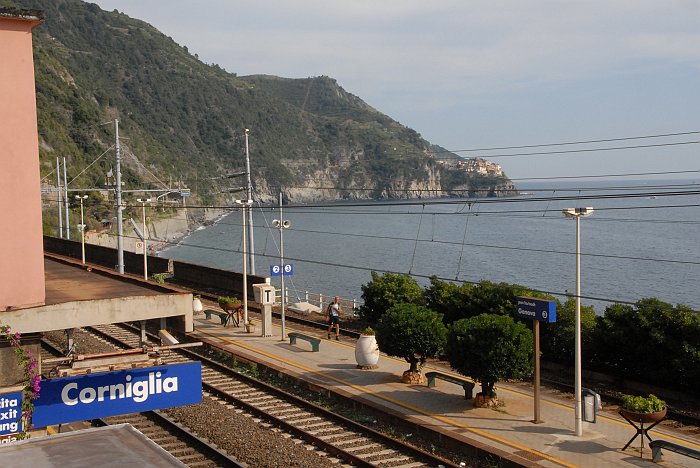 Stazione dei treni - Fotografia di Corniglia - Le Cinque Terre