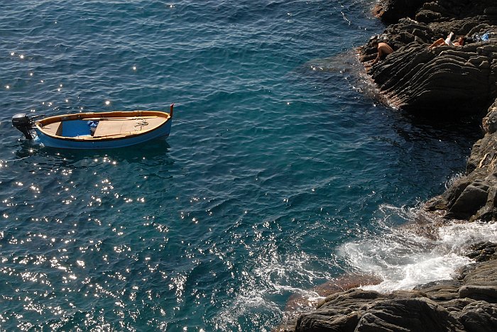 Barca in mare - Fotografia di Manarola - Le Cinque Terre