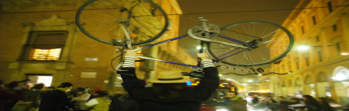 Evento Critical Mass di Bologna, gennaio 2007