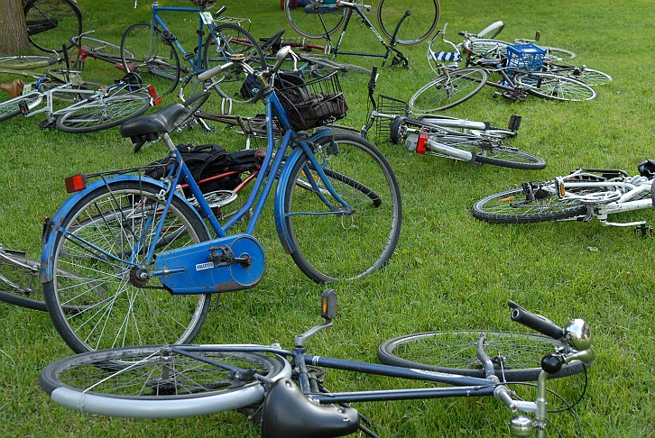 Biciclette ai giardini - La Critical Mass di Bologna