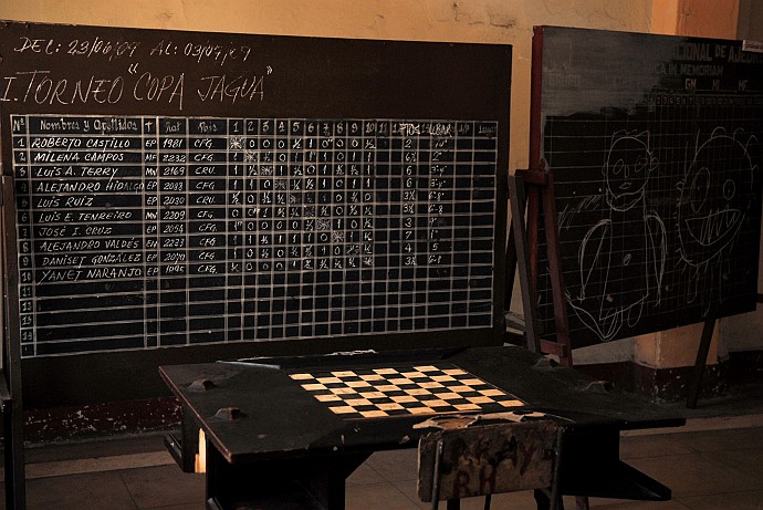 Torneo di scacchi - Fotografia di Cienfuegos - Cuba 2010
