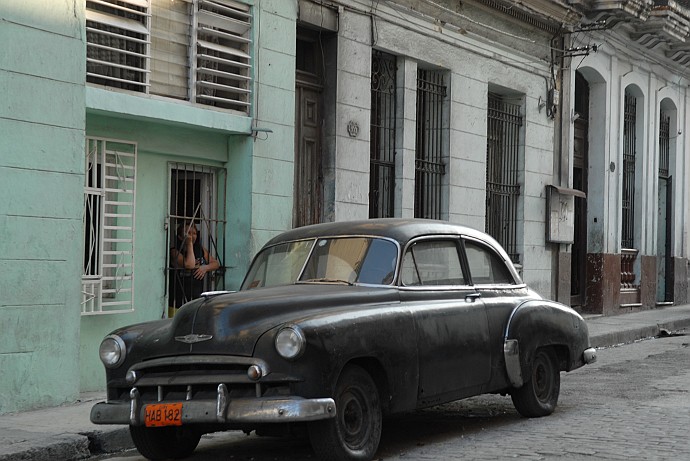 Automobile nera - Fotografia della Havana - Cuba 2010