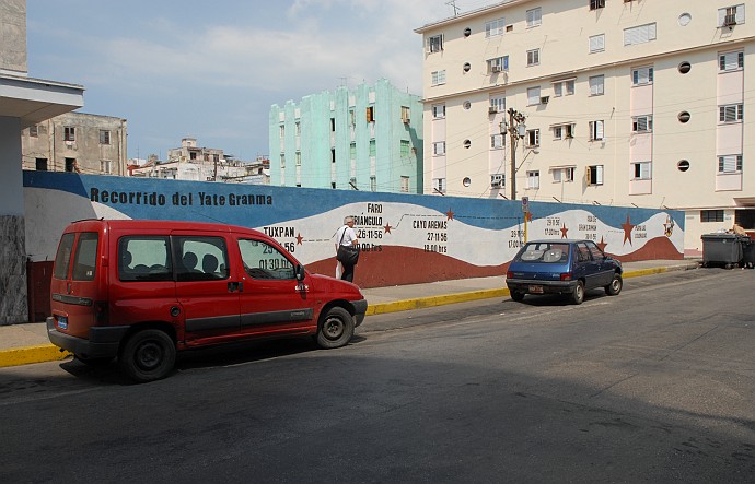Murales tragitto con il Granma - Fotografia della Havana - Cuba 2010