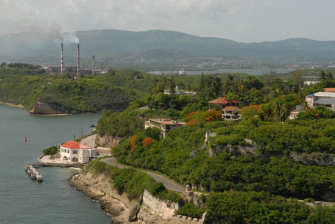 Panoramica da castello di San Pedro de la Roca - Fotografia di Santiago di Cuba - Cuba 2010